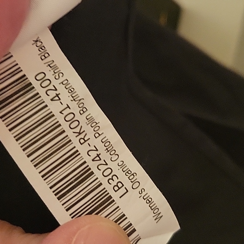 Quince Boyfriend  Organic Cotton Poplin Button Down Black Small Last One - Picture 8 of 10